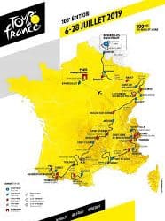 LISTE COMPLÈTE DE 22 ÉQUIPES AU TOUR DE CYCLISME DE FRANCE