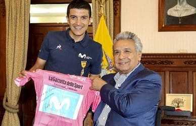 MORENO CONDECORES CHAMPION ECUADORIEN DU TOUR D&rsquo;ITALIE