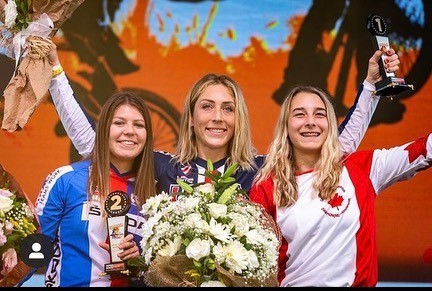 Francesca and Felicia, champions in the BMX Supercross World Cup