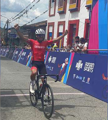 Gabriel Rojas ganó en la ruta el primer oro de Costa Rica en los Juegos Panamericanos Junior