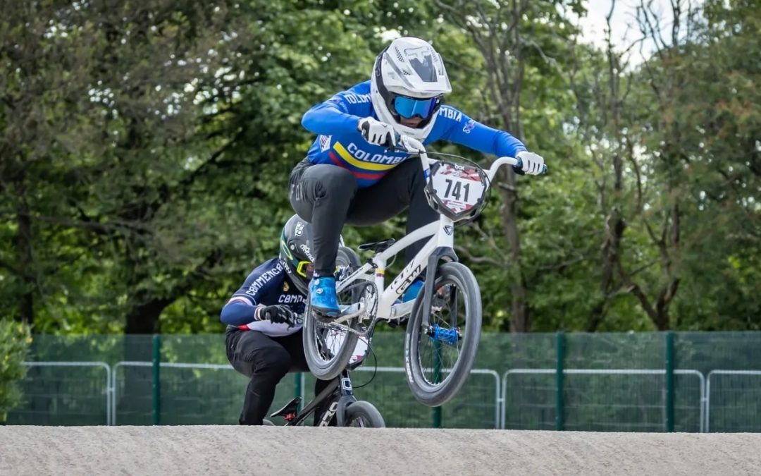 Diego Arboleda was fourth in the II Round of the UCI BMX World Cup