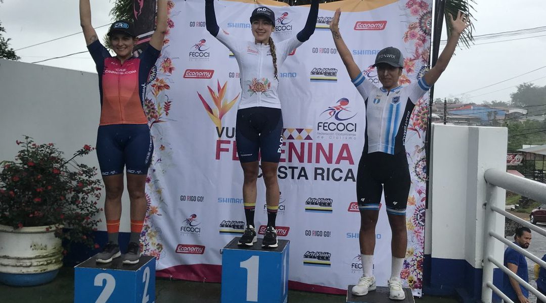 Carolina Vargas, the best in the time trial and new leader of the Women’s Tour of Costa Rica