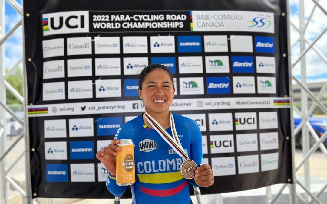 Carolina Munévar, silver and bronze in the Paracycling World Championship