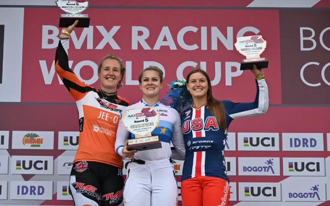 The United States conquers silver and bronze in the fifth BMX World Cup in Bogotá