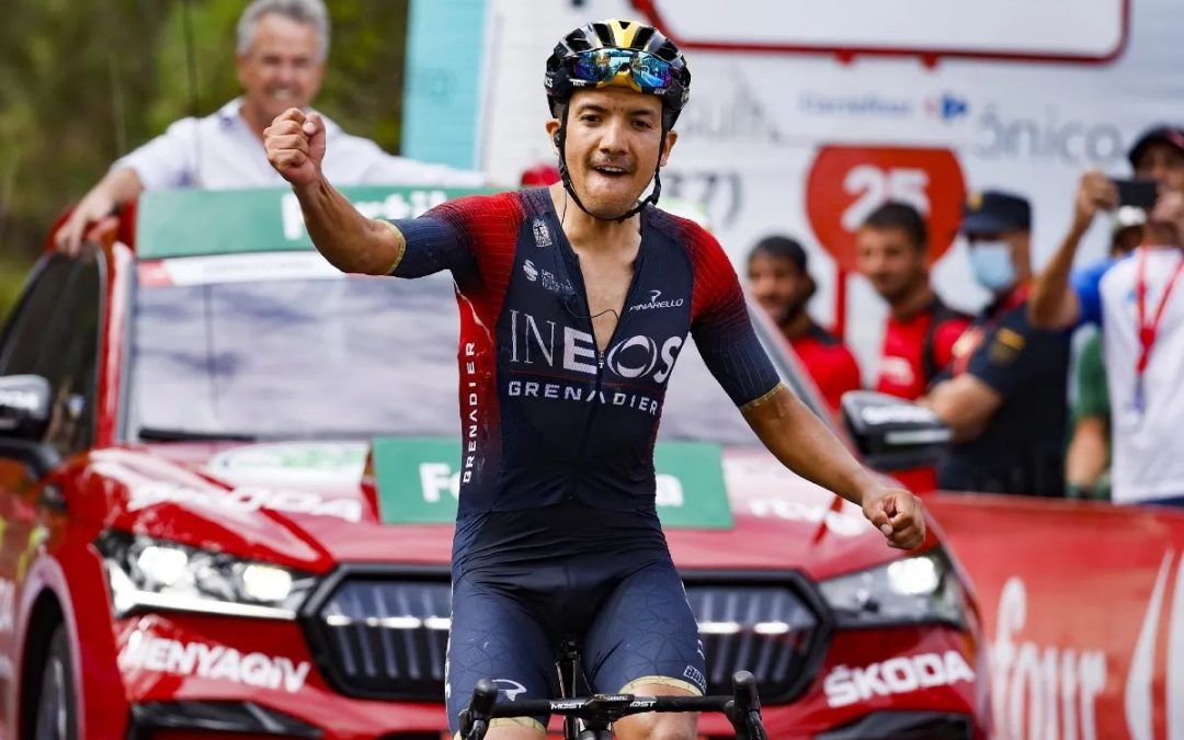 Carapaz subió más rápido en la etapa 12 de la Vuelta a España 2022