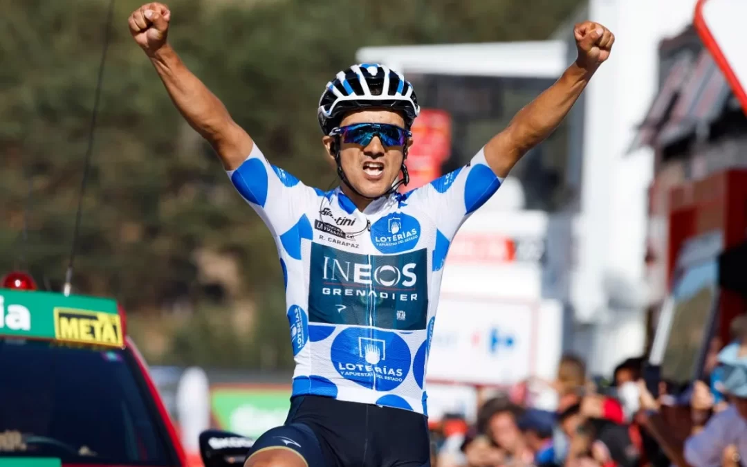 Richard Carapaz, tercera etapa feliz en la Vuelta a España 2002