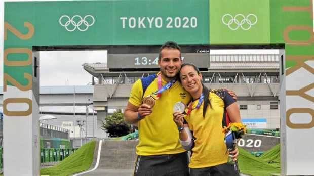 Mariana Pajón and Carlos Ramírez lead Colombia for the BMX World Cup in Bogotá