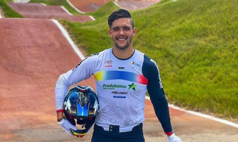 Ecuatoriano Alfredo Campo es bronce en la 7ma parada de la Copa del Mundo en BMX