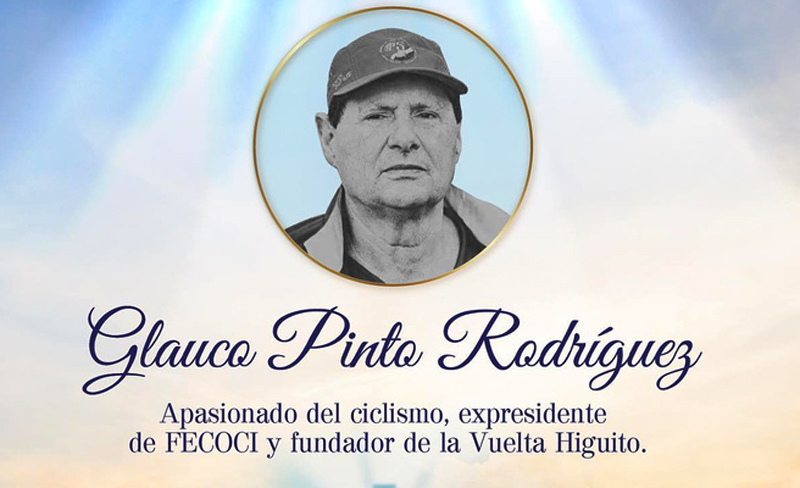 Falleció Glauco Pinto Rodríguez, un imprescindible del ciclismo de Costa Rica y América