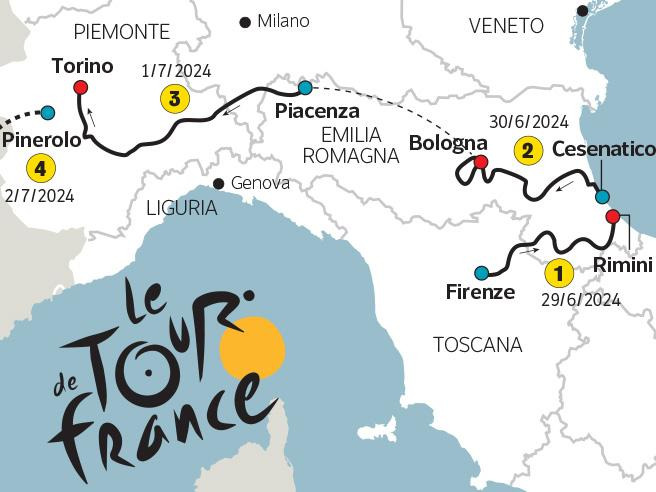 El Tour de francia saldrá desde Italia por primera vez en su historia en el 2024