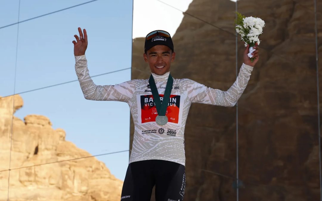 Santiago Buitrago reaches his first podium of the year in the Saudi Tour 2023