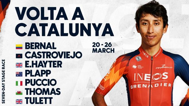 Bernal and Carapaz confirm for the Volta a Catalunya