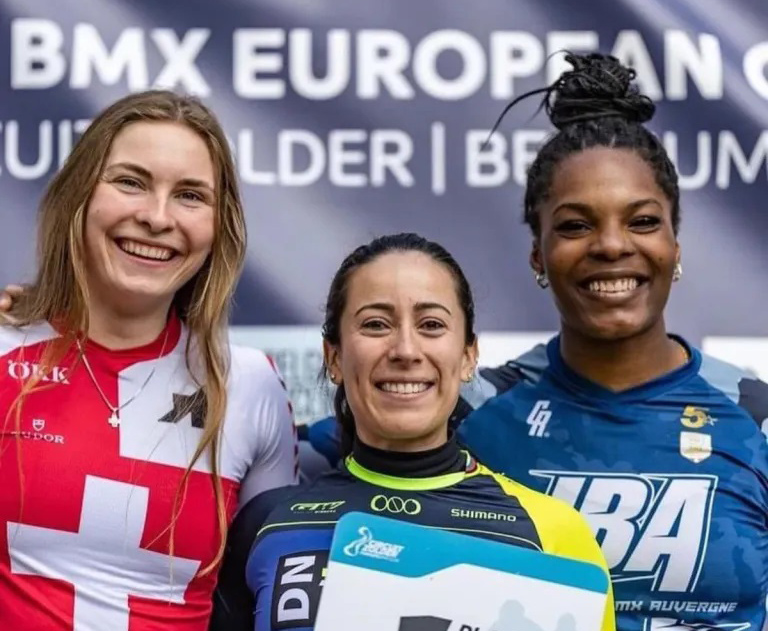 Mariana Pajón, gold in the fourth round of the BMX European Cup