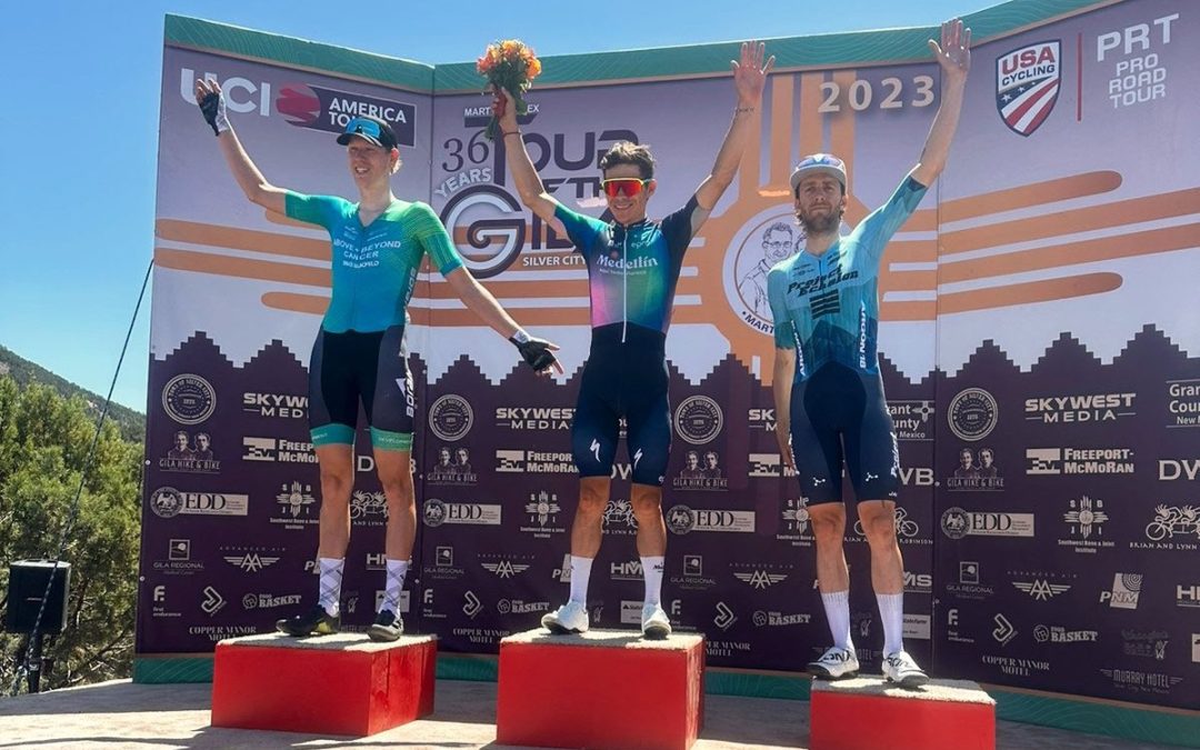 Miguel Ángel López sonríe en la primera Etapa del Tour de Gila 2023