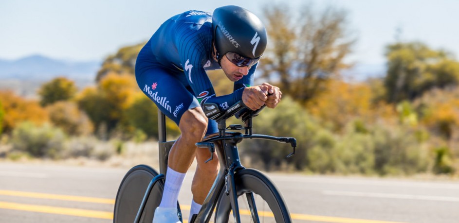 Walter Vargas clearly wins the Gila Tour time trial