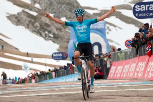 Giro de Italia 2023: Davide Bais terminó primero en la séptima etapa