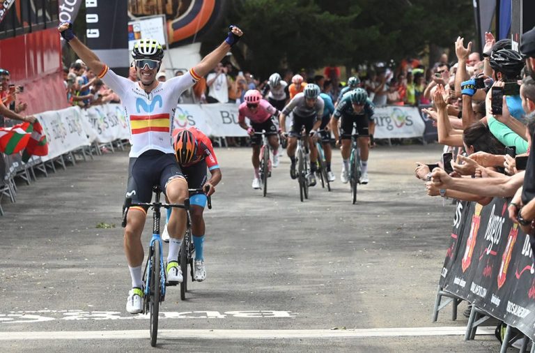 Oier Lazkano gana el duelo a Santiago Buitrago en la cuarta etapa de la Vuelta a Burgos
