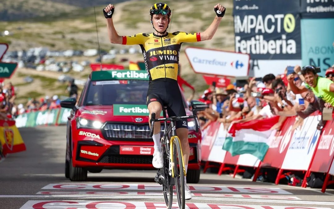 American Sepp Kuss wins the sixth stage of La Vuelta and Lenny Martínez is the new leader