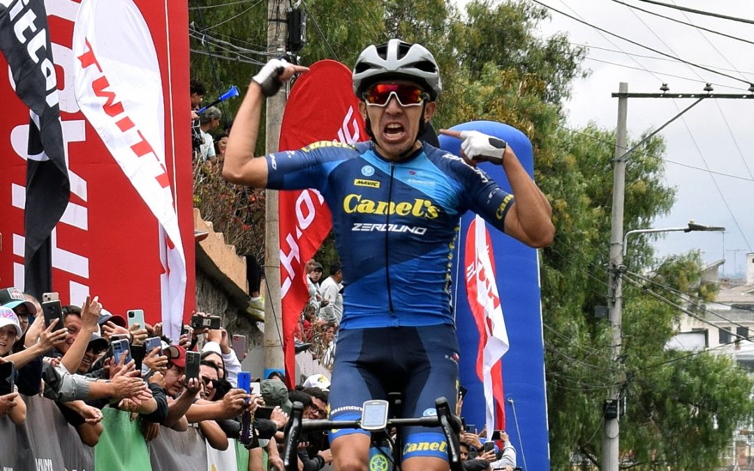 Pablo Alarcón made the first cross in the Tour of Ecuador 2023