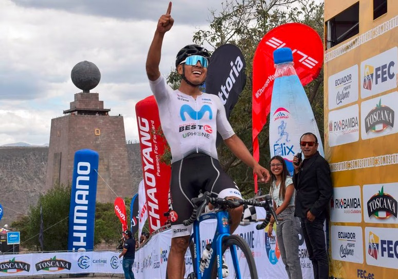 Santiago Montenegro se queda con la etapa reina de la Vuelta Ciclística al Ecuador