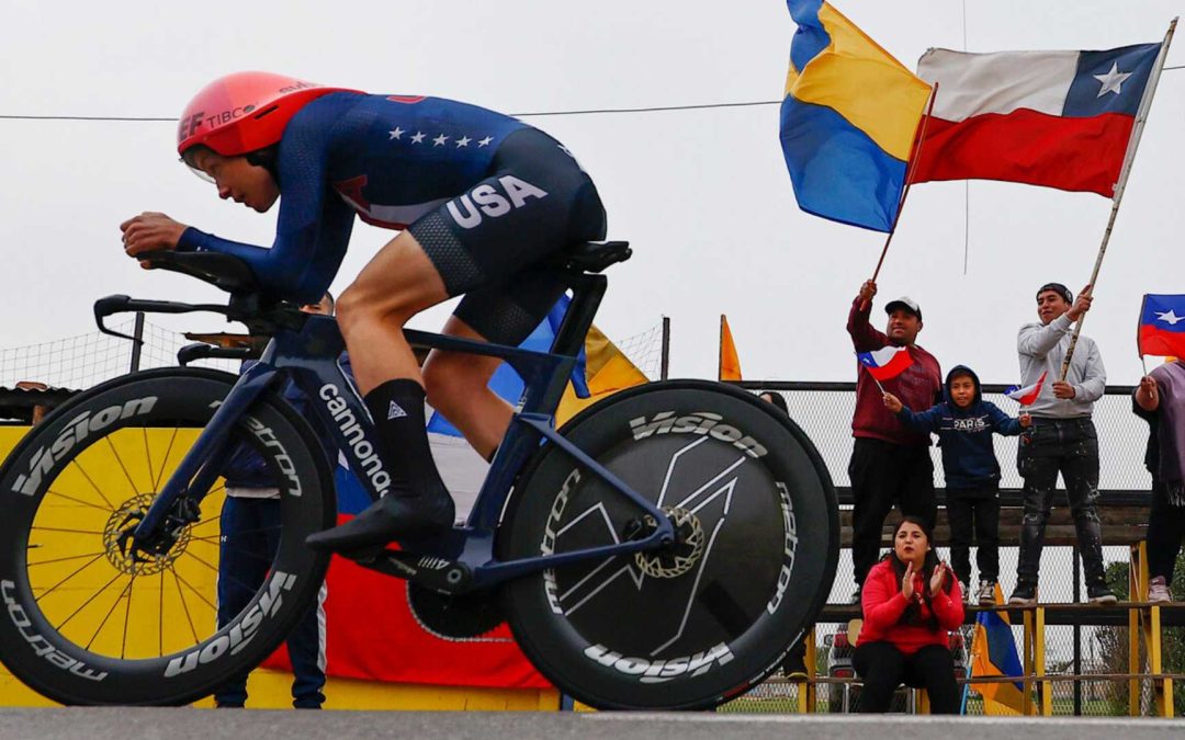 The United States won time trial (f), Cuba silver and Chile bronze on Isla de Maipo
