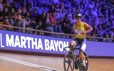 Liga de Campeones de Pista UCI: Kevin Quintero y Martha Bayona terminan segundos en el keirin