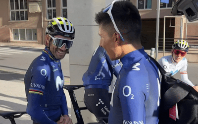 Nairo Quintana vuelve a lucir los colores de Movistar: así comenzó los entrenamientos
