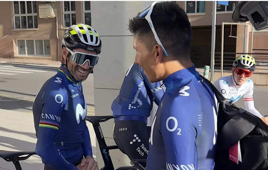 Nairo Quintana wears the Movistar colors again: this is how training began