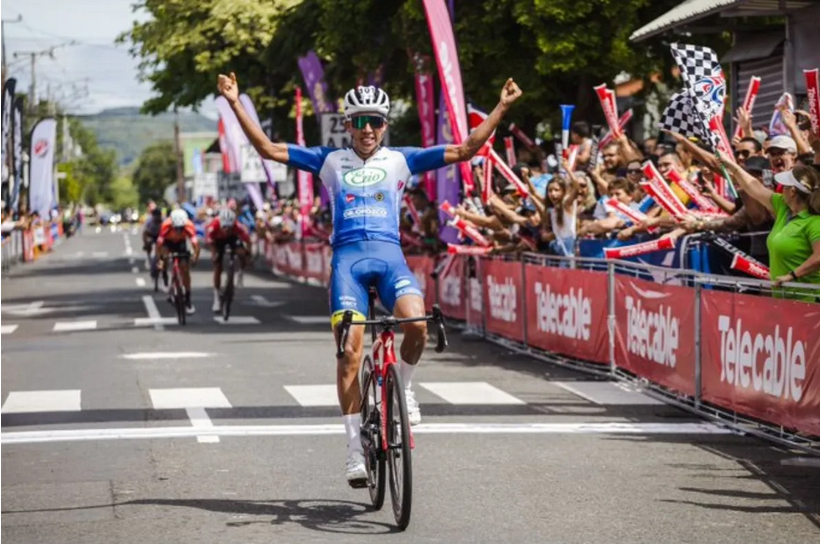 Pablo Luis Mudarra, first leader in the Tour of Costa Rica