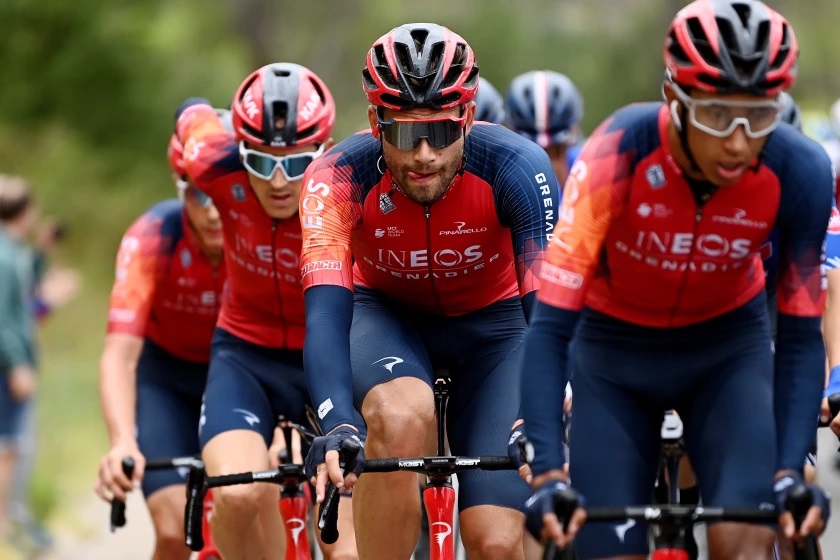 Ineos Grenadiers uniform presented with Egan Bernal at the helm