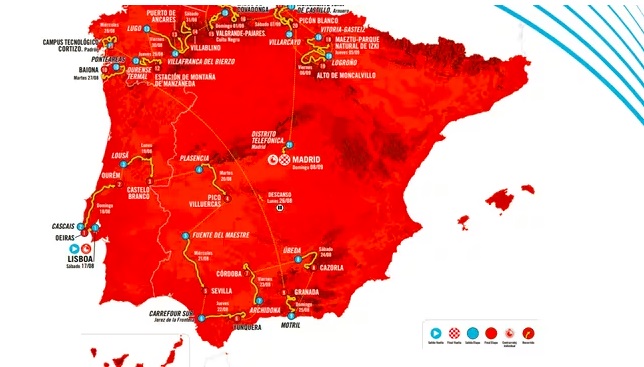 They officially present the route of the Tour of España 2024