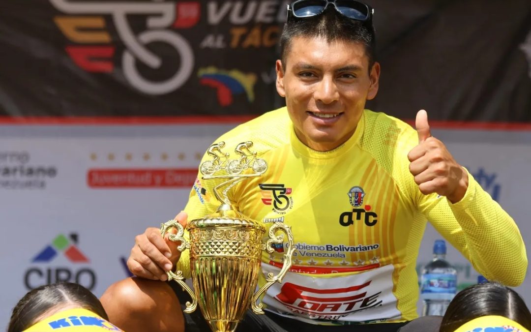 Jonathan Caicedo unstoppable and historic champion of the Tour of Táchira.