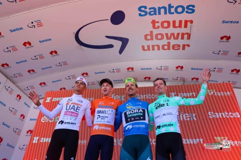 Muy bien por América en el Tour Down Under:  Jhonatan Narváez segundo e Isaac del Toro tercero