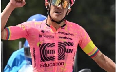 Richard Carapaz entre los animadores del GP Miguel Indurain 2024