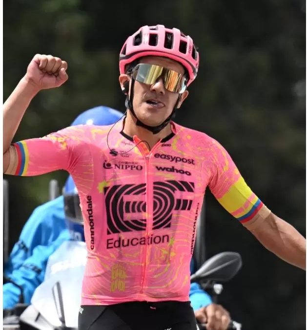 Richard Carapaz among the entertainers of the GP Miguel Indurain 2024