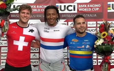 Carlos Ramirez, bronze in the fourth round of the BMX Racing World Cup