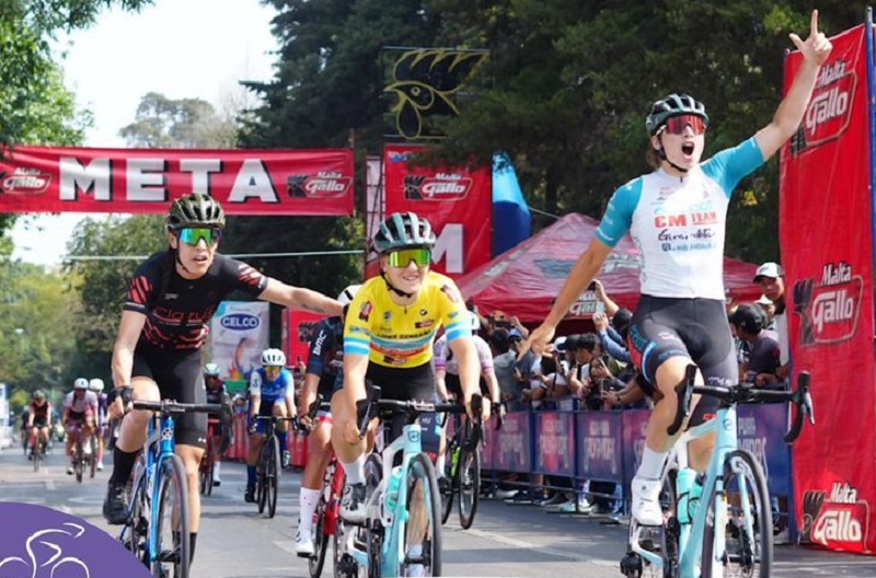 Basilico resisted and lifted the trophy of the Women’s Tour of Guatemala