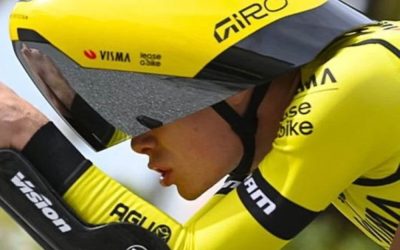 La UCI da luz verde al polémico casco del Visma-Lease a Bike