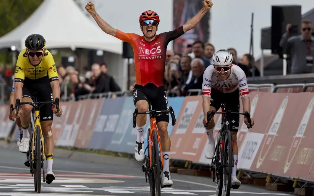 Tom Pidcock wins the Amstel Gold Race in the Netherlands