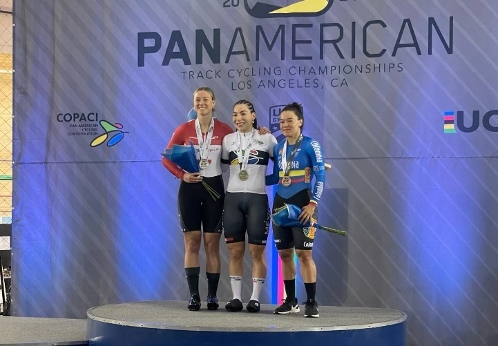 Luz Daniela Gaxiola rompió dominio estadounidense en tercera fecha del Panamericano de Pista