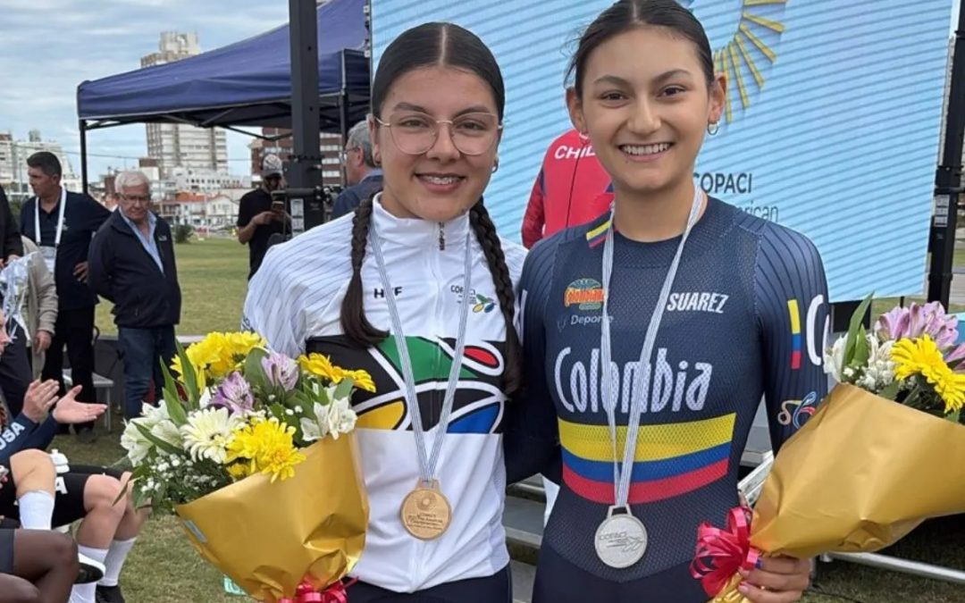Colombia opened with two gold medals at the Pan American Road Cycling Championships in Uruguay