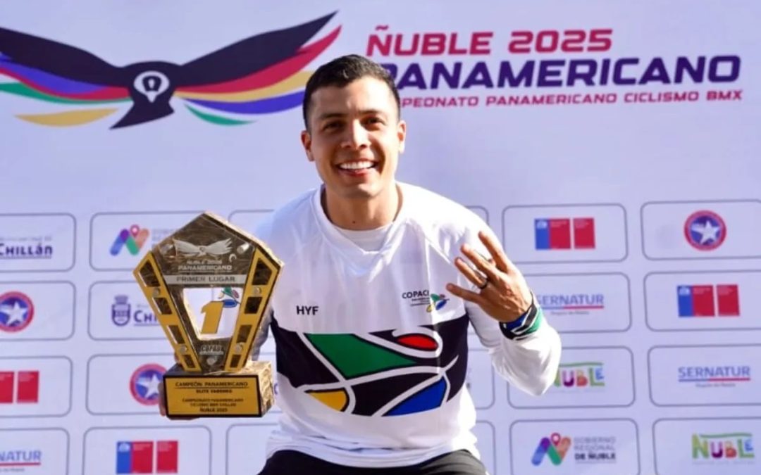 Diego Arboleda reached his fourth title in Pan American BMX Chillán 2025