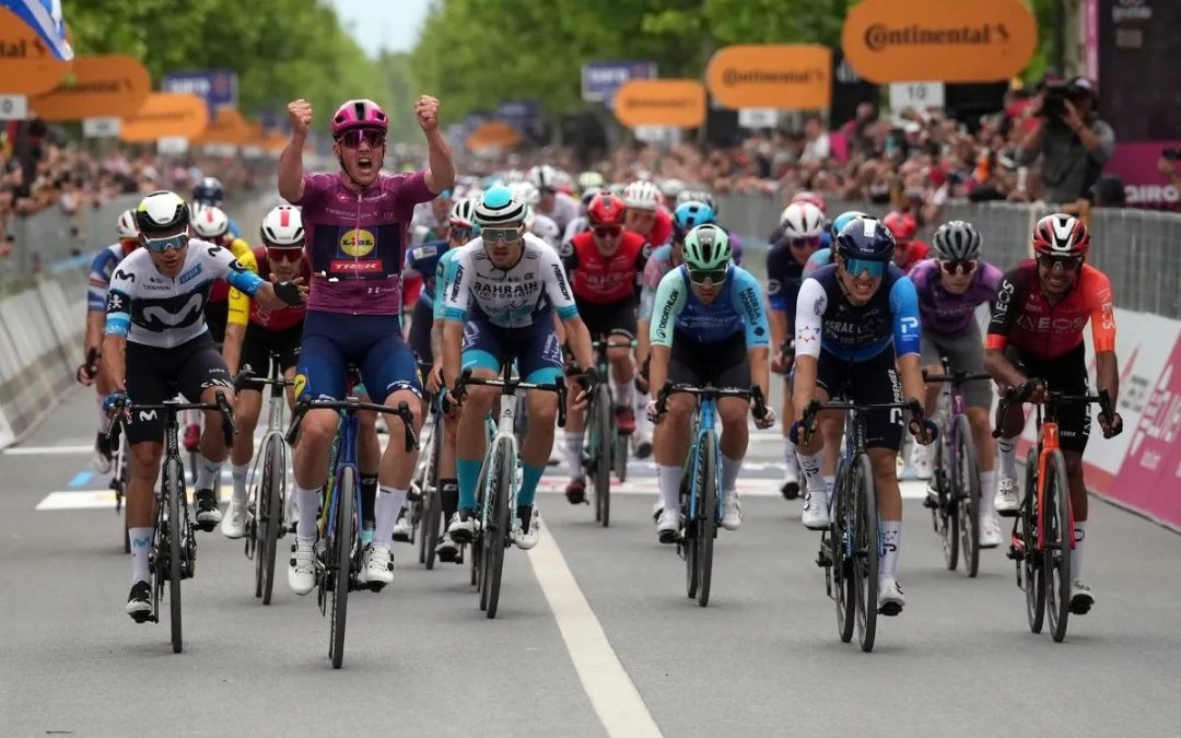 Orluis Aular consigue segundo podio en el Giro de Italia, llegó tercero