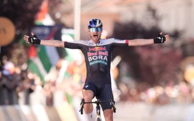 Nico Denz aprovechó el terreno plano y consiguió su tercera victoria de etapa en la ‘Corsa Rosa’