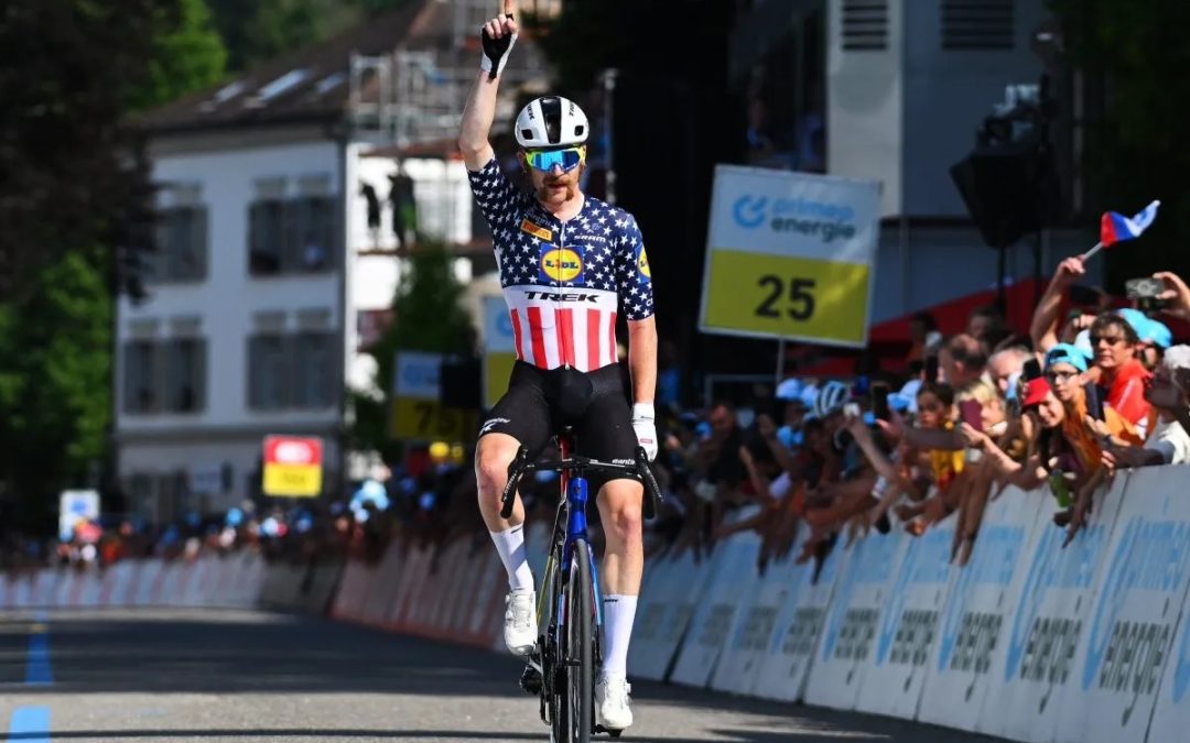 American Quinn Simmons Dominates Stage 3 of the Tour de Suisse