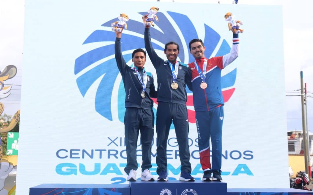 Sergio Chumil is crowned champion of the Central American Games