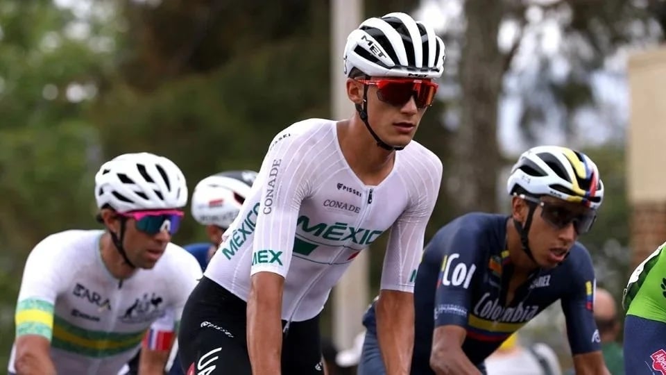 Isaac del Toro, séptimo en el Mundial de Ciclismo de Ruta