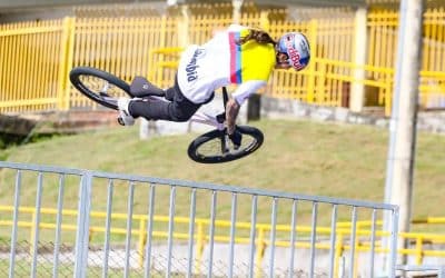 Queen Saray Villegas y Williams Pérez, campeones del Sudamericano BMX Freestyle Park