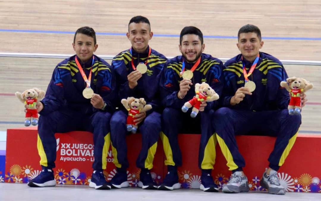Tres oros de Colombia en inicio del ciclismo de pista de Juegos Bolivarianos
