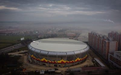 Velódromo de Mosquera supera el 90 % de su ejecución